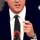 President Clinton announces his <I>Star Wars</I>-related leave of absence before members of Congress.